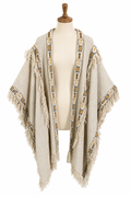 Boho cotton poncho