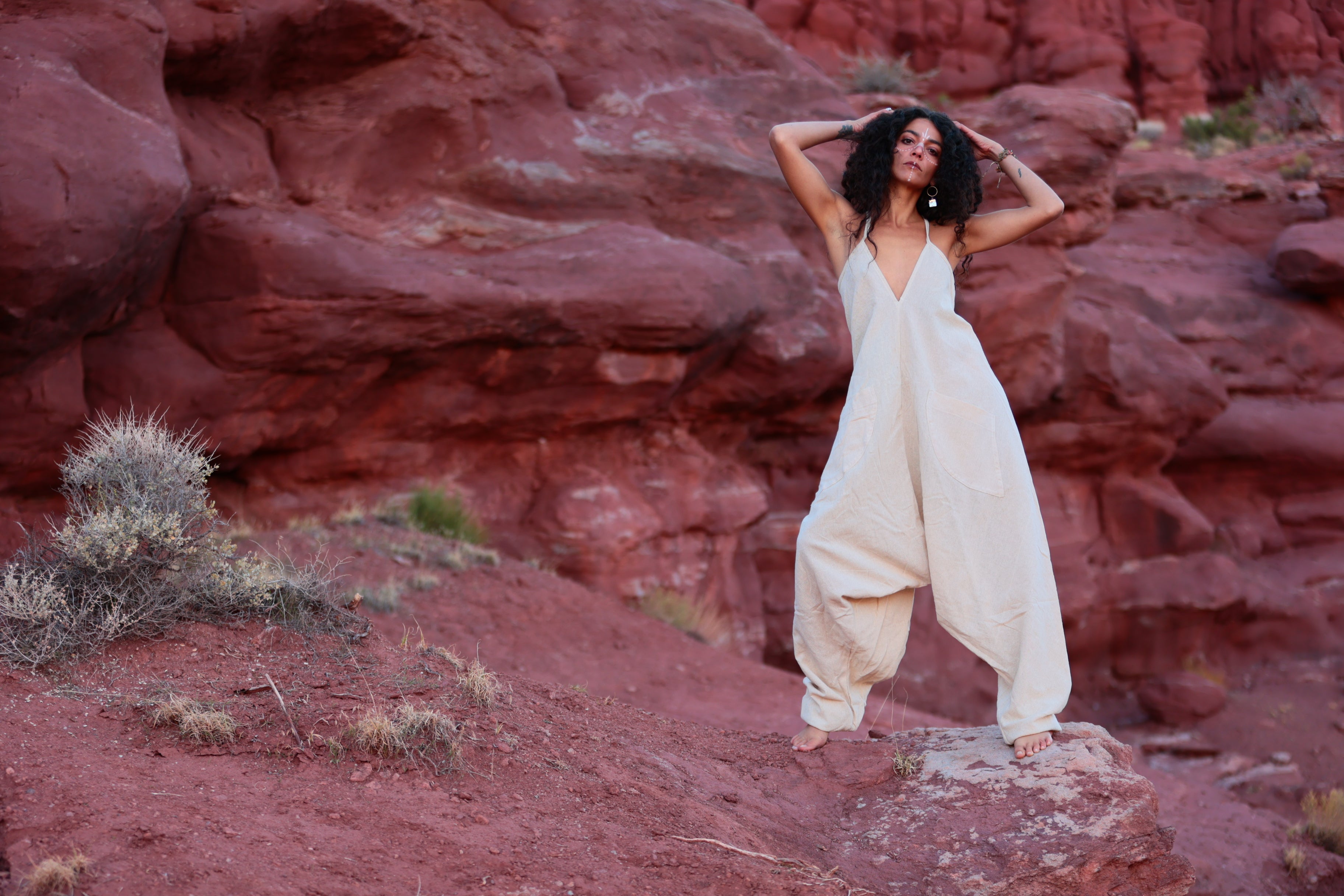 Anaya jumpsuit overalls white/cream