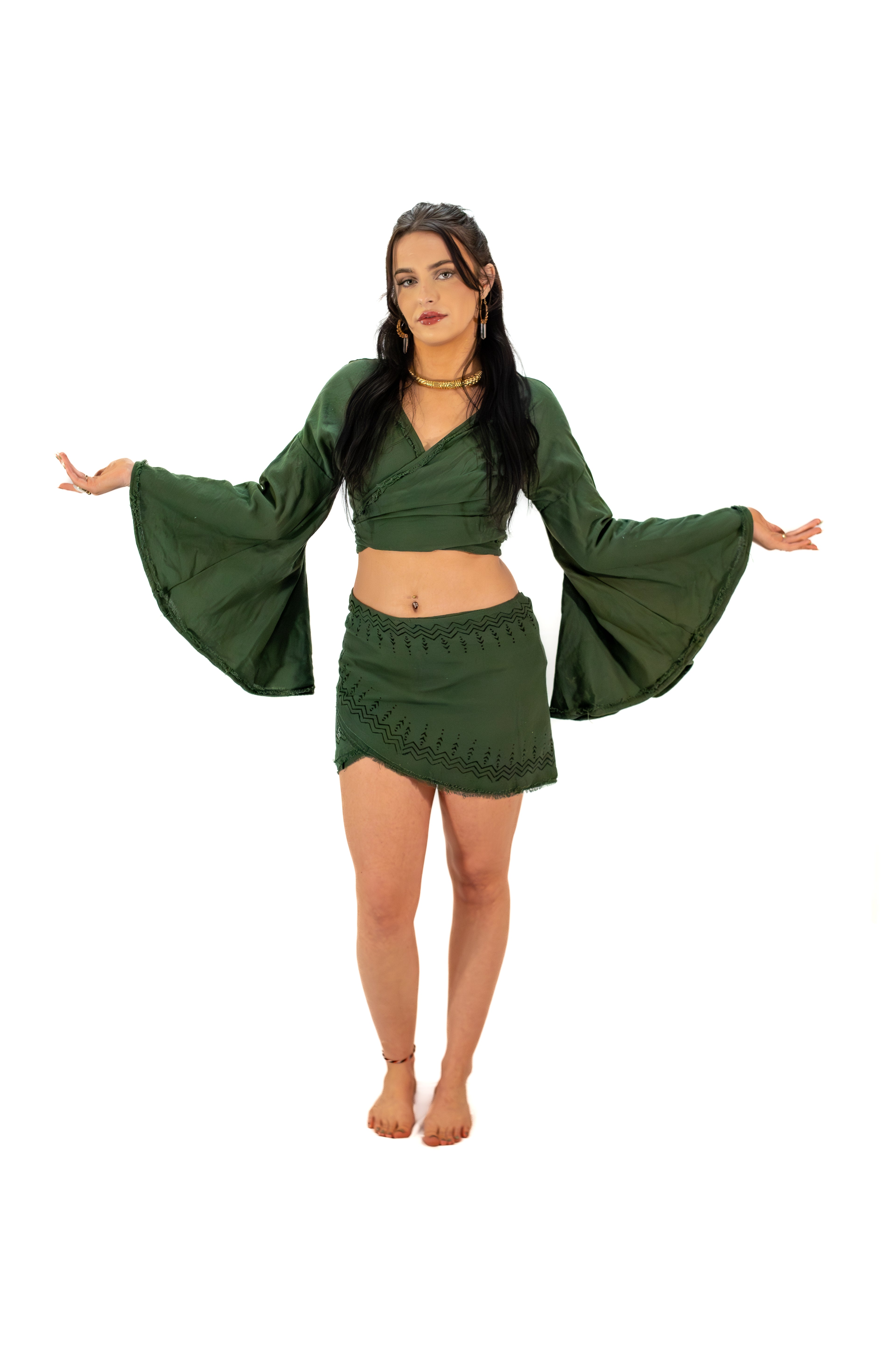 Tribal Print Mini Skirt